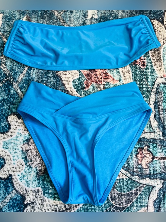 wild fable Other - wild fable Bright Blue Bandeau Bikini Set